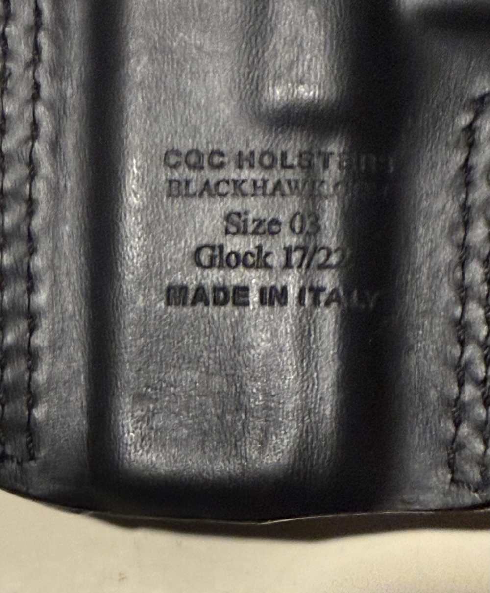 BLACKHAWK LEATHER PANCAKE HOLSTER for GLOCK 17/22/31 right hand, -img-2