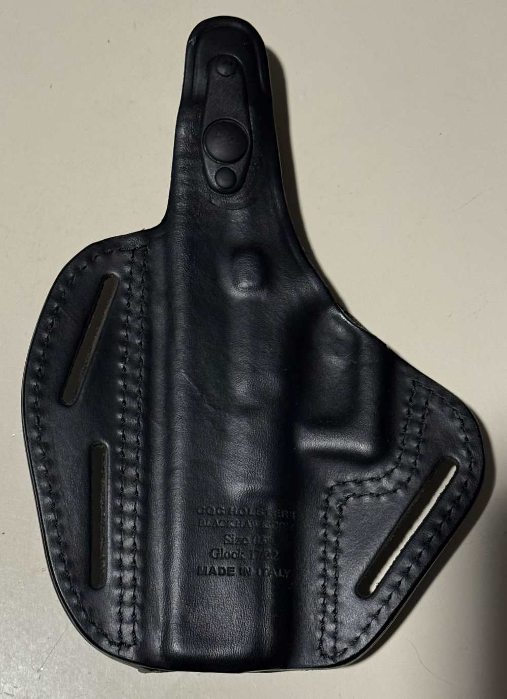 BLACKHAWK LEATHER PANCAKE HOLSTER for GLOCK 17/22/31 right hand, -img-1