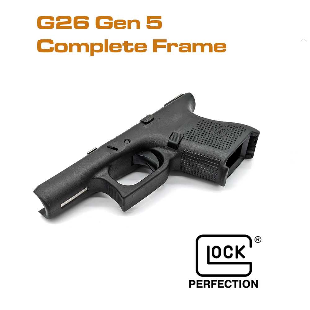 GLOCK 26 GEN 5 OEM COMPLETE FRAME | FACTORY ASSEMBLED | 9MM SUBCOMPACT -img-0