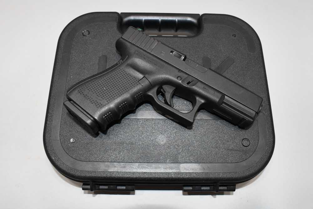 Nice Glock 23 G23 GEN4 Gen 4 Semi Auto Pistol 40 S&W 4.02" Bbl W Case-img-0
