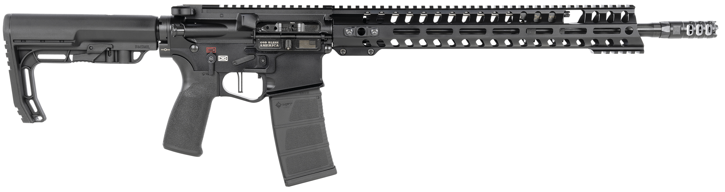 Patriot Ordnance Factory 00856 Renegade + 5.56x45mm NATO 16.50" 30+1 Black-img-0