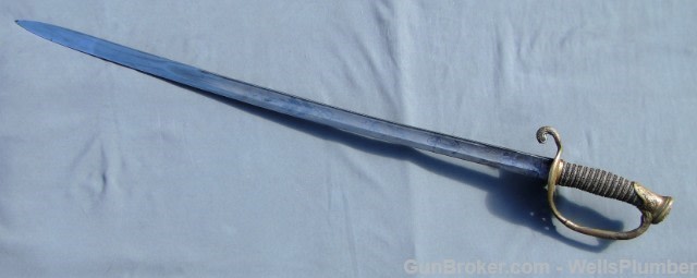 USN CIVIL WAR OFFICERS PRESENTATION SWORD w/PAPERS-img-3
