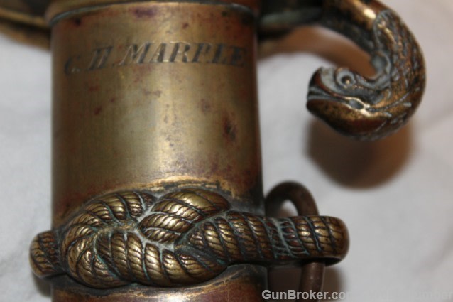 USN CIVIL WAR OFFICERS PRESENTATION SWORD w/PAPERS-img-24