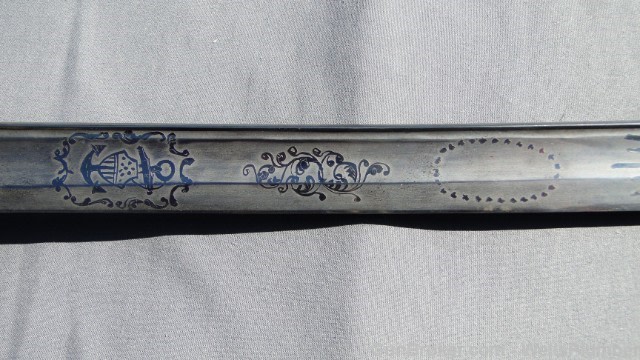 USN CIVIL WAR OFFICERS PRESENTATION SWORD w/PAPERS-img-7