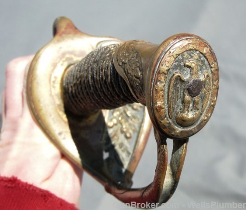 USN CIVIL WAR OFFICERS PRESENTATION SWORD w/PAPERS-img-19
