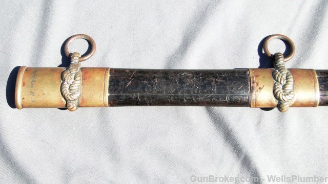 USN CIVIL WAR OFFICERS PRESENTATION SWORD w/PAPERS-img-22