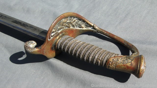 USN CIVIL WAR OFFICERS PRESENTATION SWORD w/PAPERS-img-17