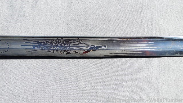 USN CIVIL WAR OFFICERS PRESENTATION SWORD w/PAPERS-img-8