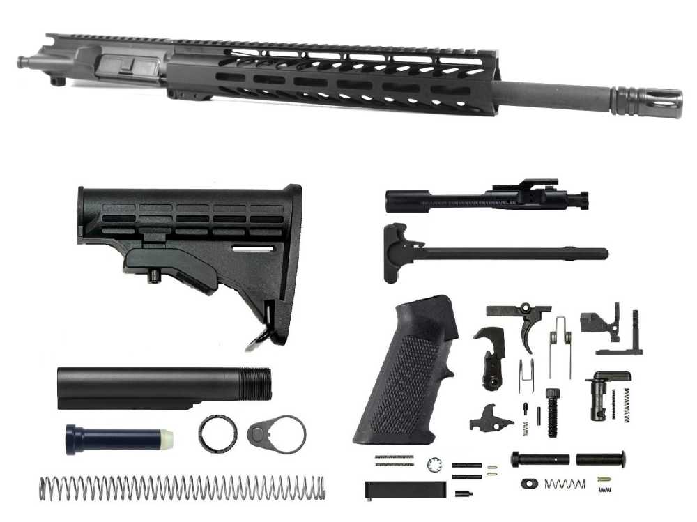 PRO2A TACTICAL 16 inch AR-15 300 Blackout Melonite Upper Complete Kit-img-0