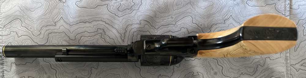 Hand Engraved, Gold Inlay,  Three Screw Ruger Super Blackhawk-img-6