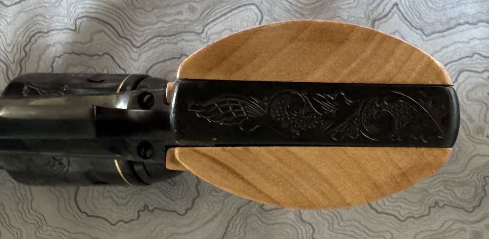 Hand Engraved, Gold Inlay,  Three Screw Ruger Super Blackhawk-img-7