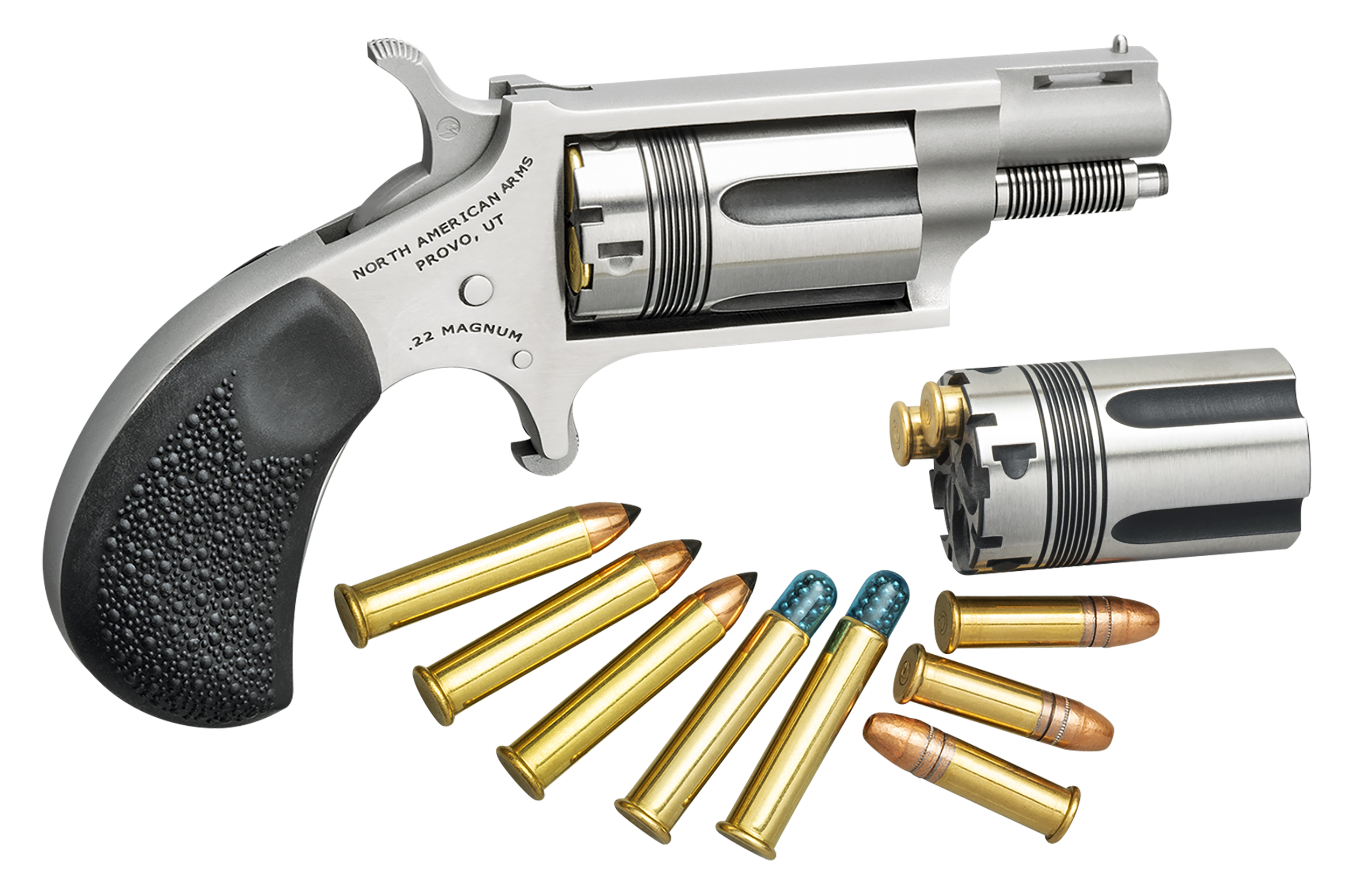 North American Arms 22MCTW Wasp Combo 22 LR/22 WMR 5 Shot 1.63" Stainless S-img-0