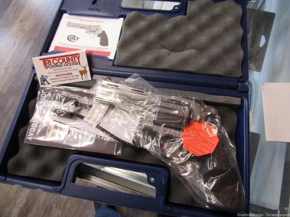 Colt Mfg ANACONDASP4RTS Anaconda 44 Mag 6rd Shot 4.25" Vent Rib Barrel-img-1