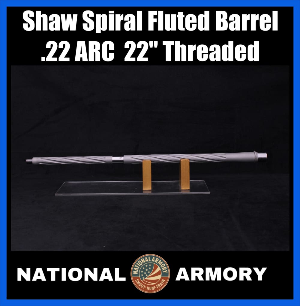 Shaw .22 ARC M4 Spiral Fluted Barrel 22" Threaded-img-0