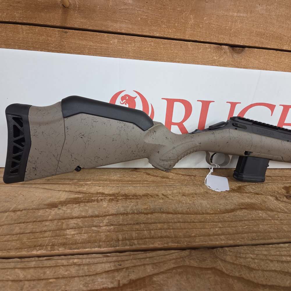Ruger American Gen II Ranch LH 5.56 NATO 16.1" Threaded bbl FDE Splatter-img-4