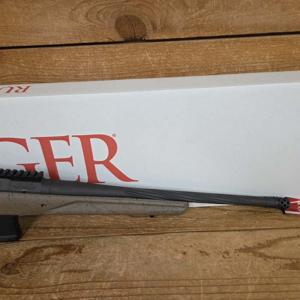 Ruger American Gen II Ranch LH 5.56 NATO 16.1" Threaded bbl FDE Splatter-img-7