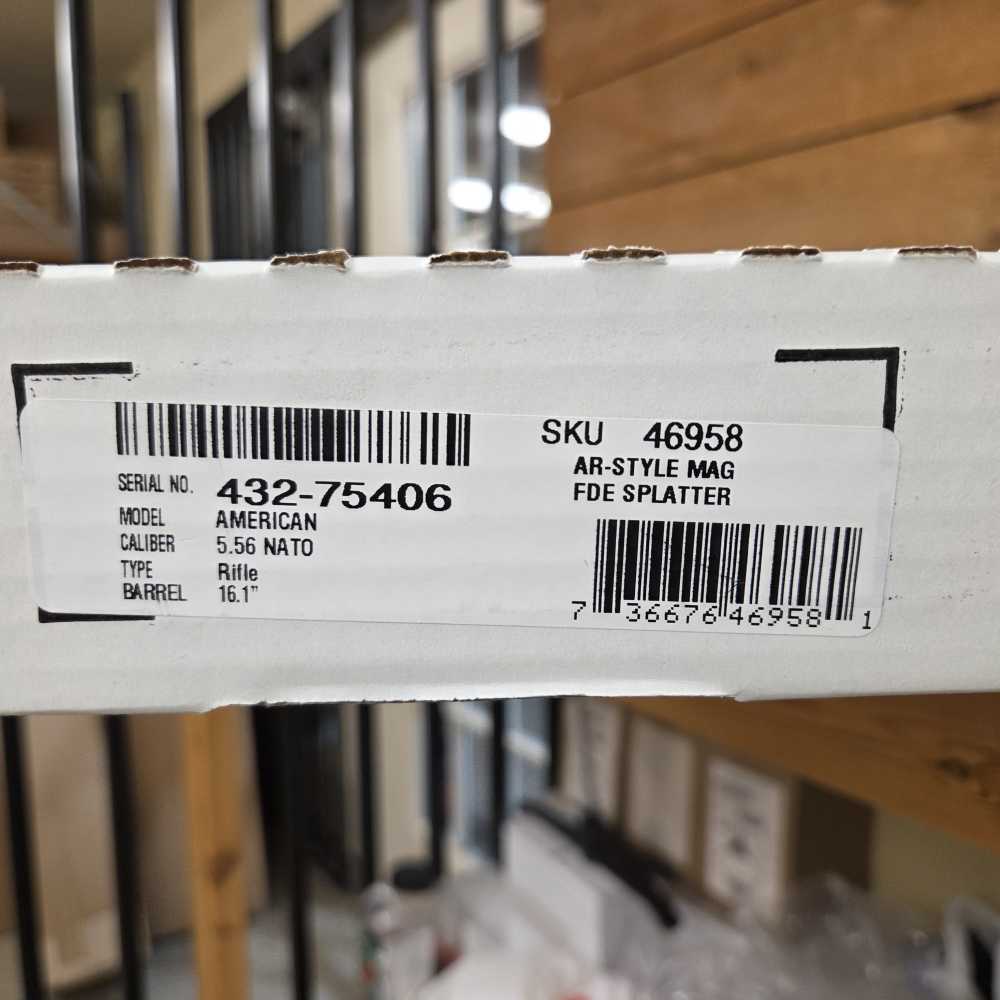 Ruger American Gen II Ranch LH 5.56 NATO 16.1" Threaded bbl FDE Splatter-img-9