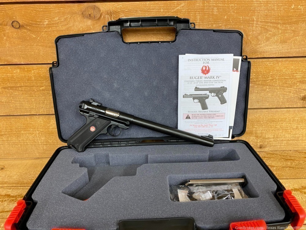 Ruger Mark IV Target  10" 22lr Blued NIB-img-4