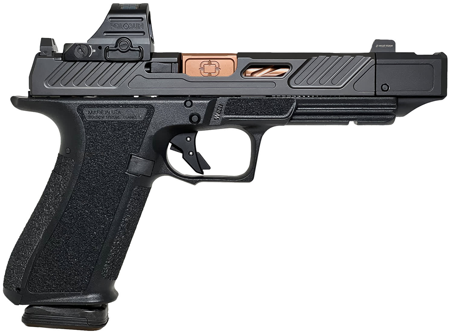 Shadow Systems DR920P Compensator w/Optic 9mm Luger Pistol 4.60 Black/Bronz-img-2