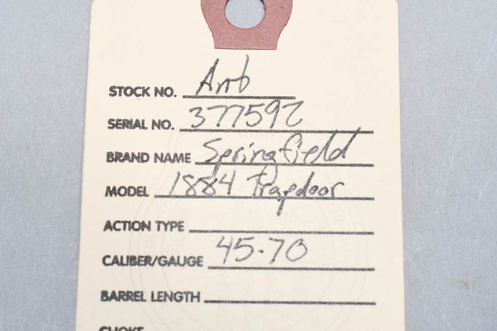 US Springfield Model 1884 Trapdoor Single Shot Rifle 45-70 Govt W Sling-img-1