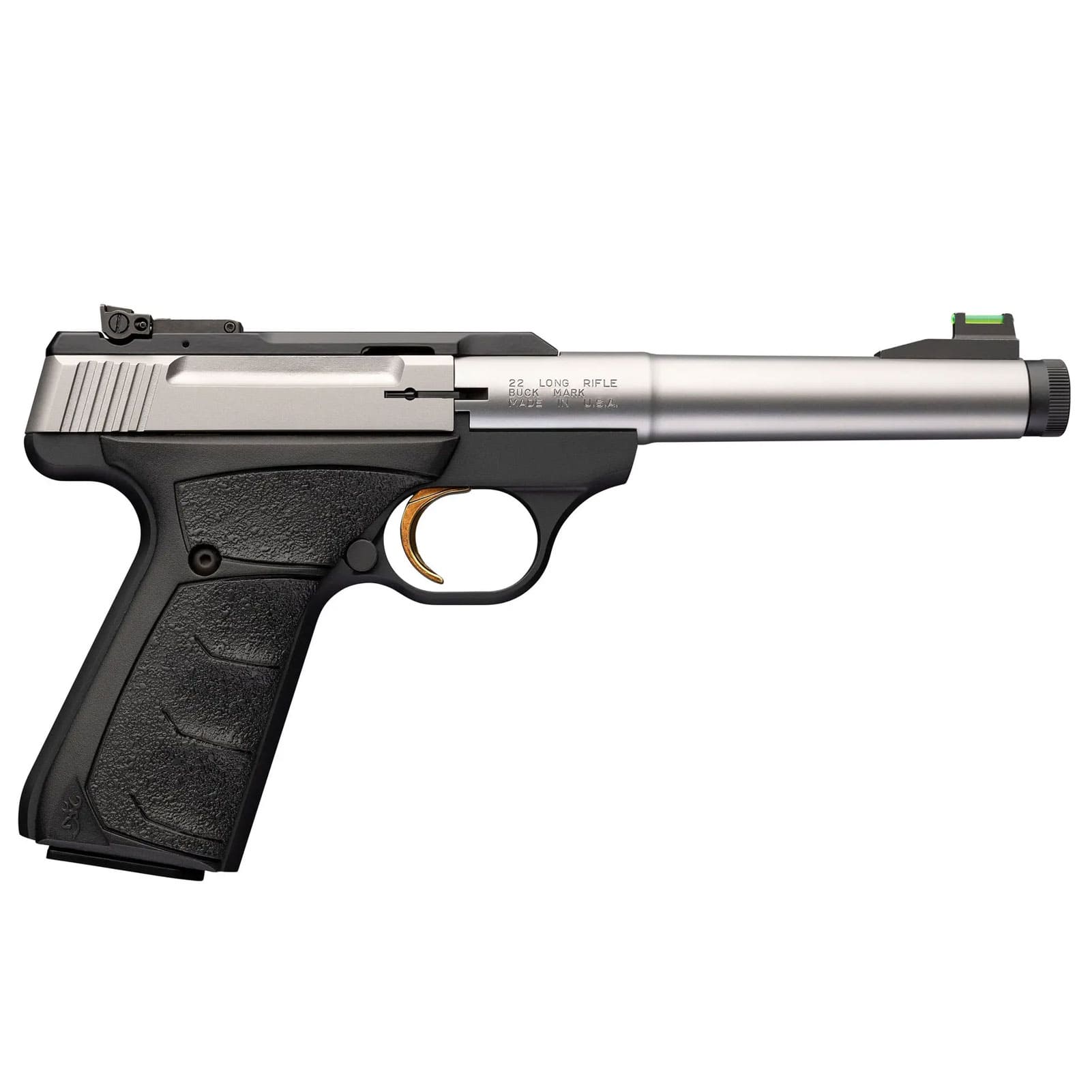 BROWNING Buck Mark Camper Stainless UFX .22LR 5.9in 10rd Pistol (051616490)-img-0