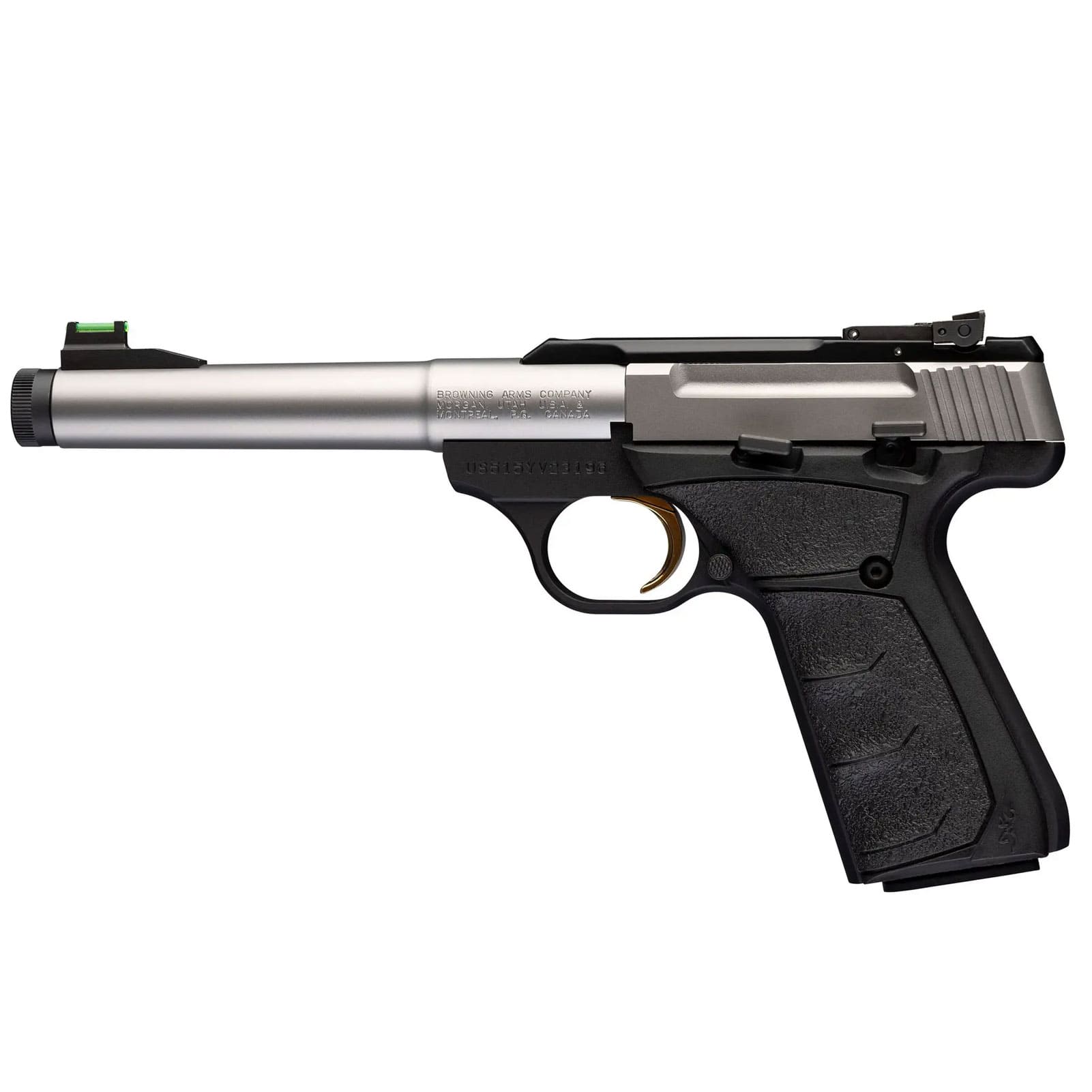 BROWNING Buck Mark Camper Stainless UFX .22LR 5.9in 10rd Pistol (051616490)-img-1
