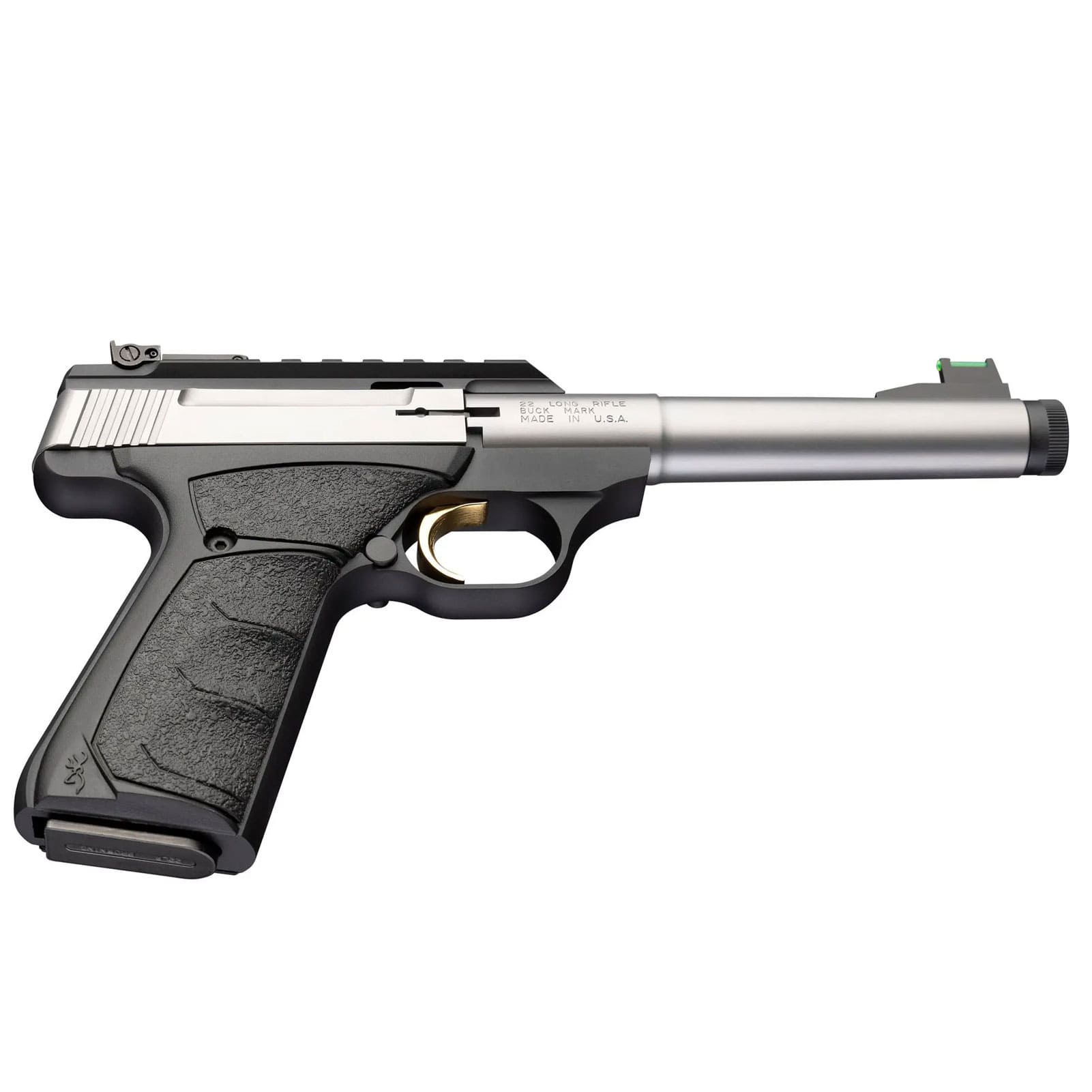 BROWNING Buck Mark Plus Camper Stainless UFX Suppressor Ready .22LR Pistol-img-3