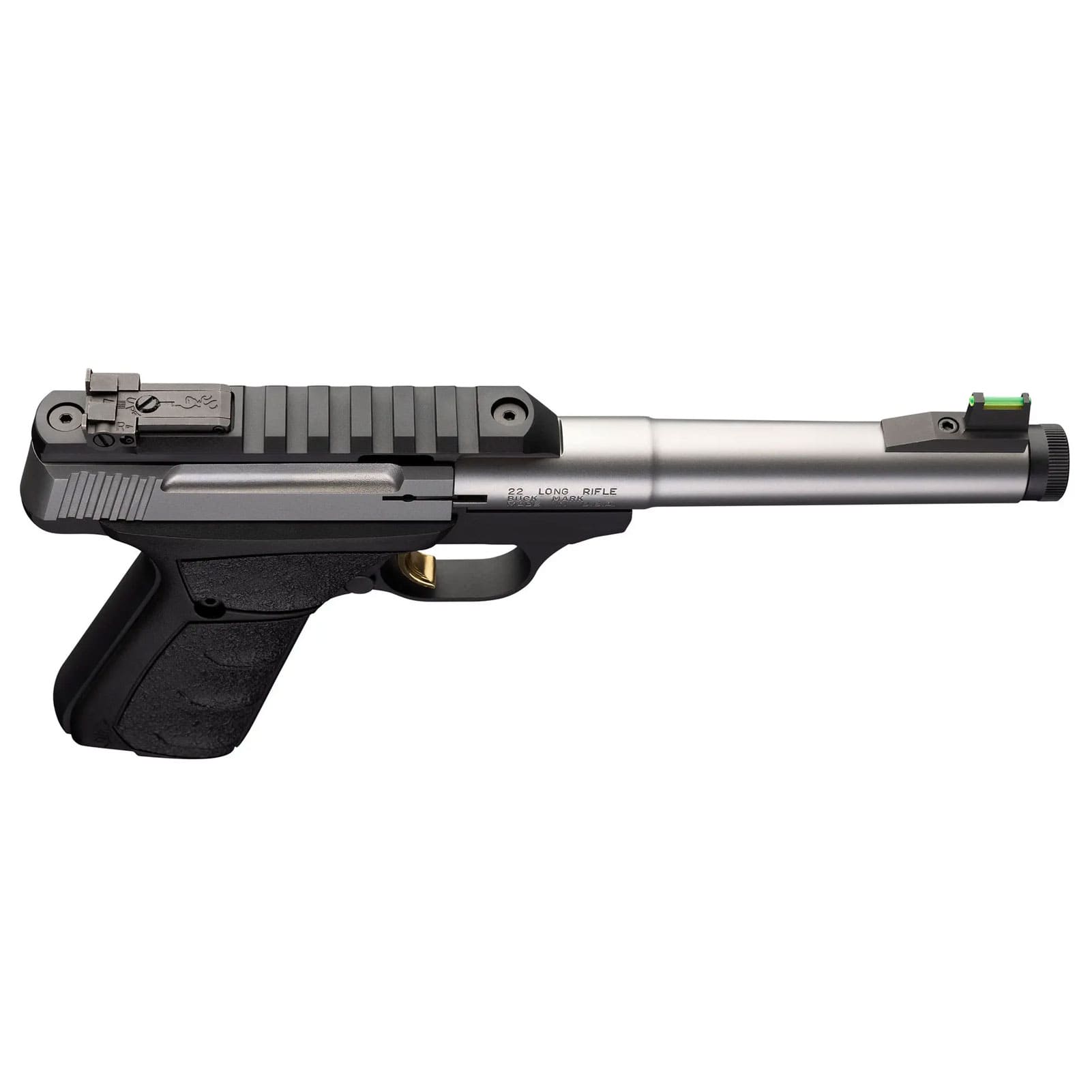 BROWNING Buck Mark Plus Camper Stainless UFX Suppressor Ready .22LR Pistol-img-2