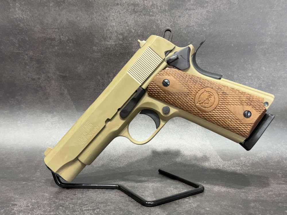 IVER JOHNSON TROJAN 45ACP TAN NOS COMMANDER 1911 4.25-img-0