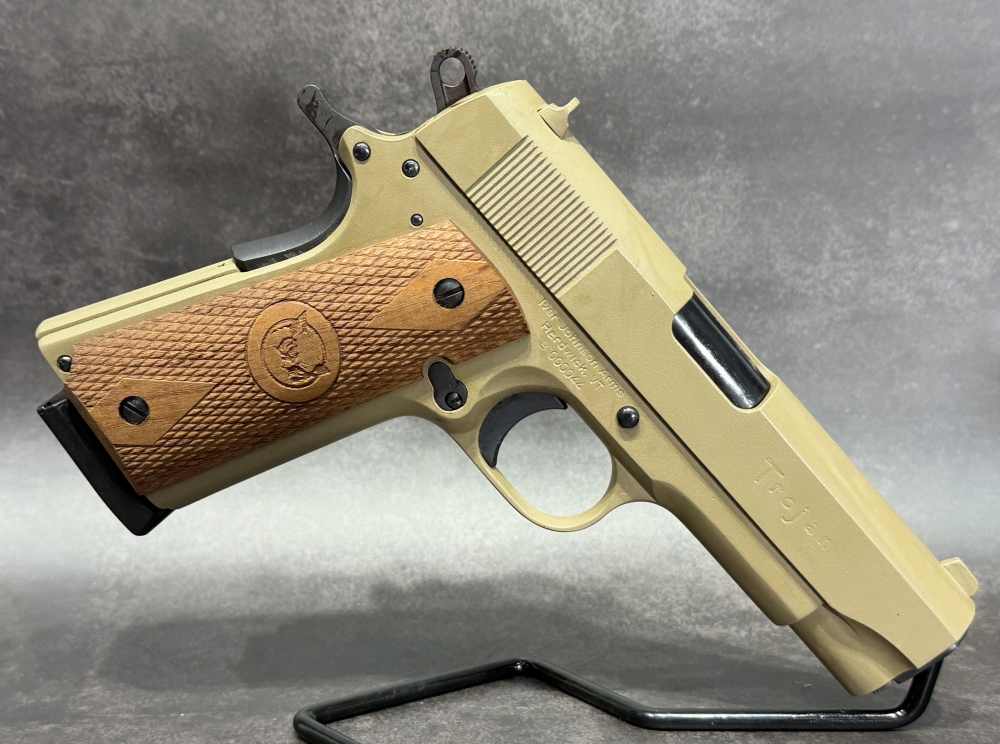 IVER JOHNSON TROJAN 45ACP TAN NOS COMMANDER 1911 4.25-img-3