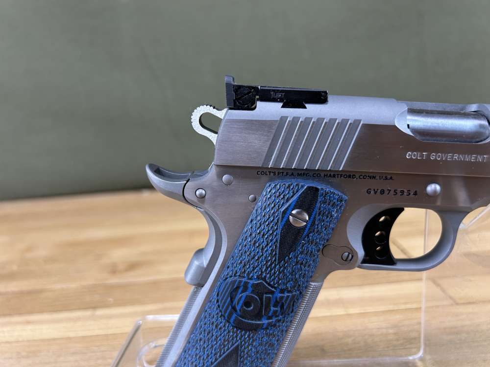 Colt Gold Cup Trophy 1911 Pistol .38 Super 5" Barrel Stainless Steel As New-img-12