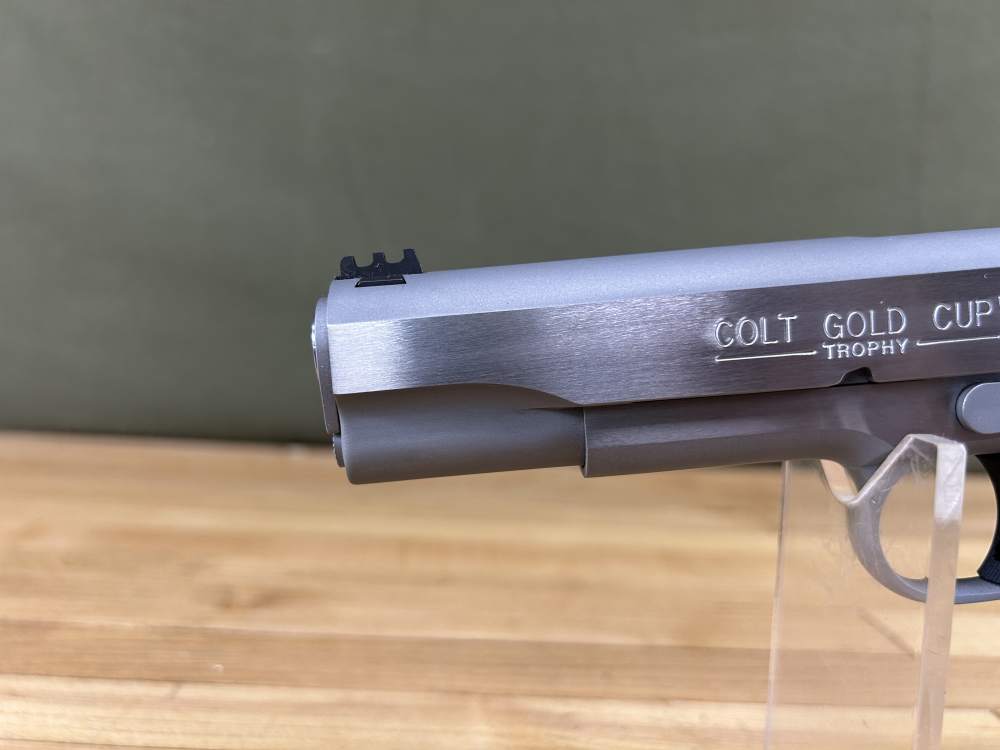 Colt Gold Cup Trophy 1911 Pistol .38 Super 5" Barrel Stainless Steel As New-img-5
