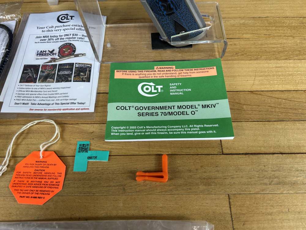 Colt Gold Cup Trophy 1911 Pistol .38 Super 5" Barrel Stainless Steel As New-img-2