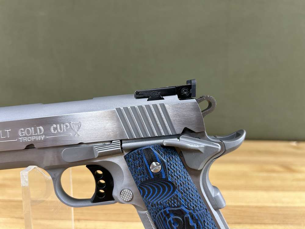 Colt Gold Cup Trophy 1911 Pistol .38 Super 5" Barrel Stainless Steel As New-img-7