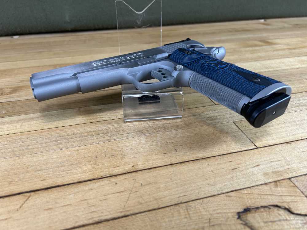 Colt Gold Cup Trophy 1911 Pistol 9MM 5" Barrel Stainless As New in Box VGC -img-16