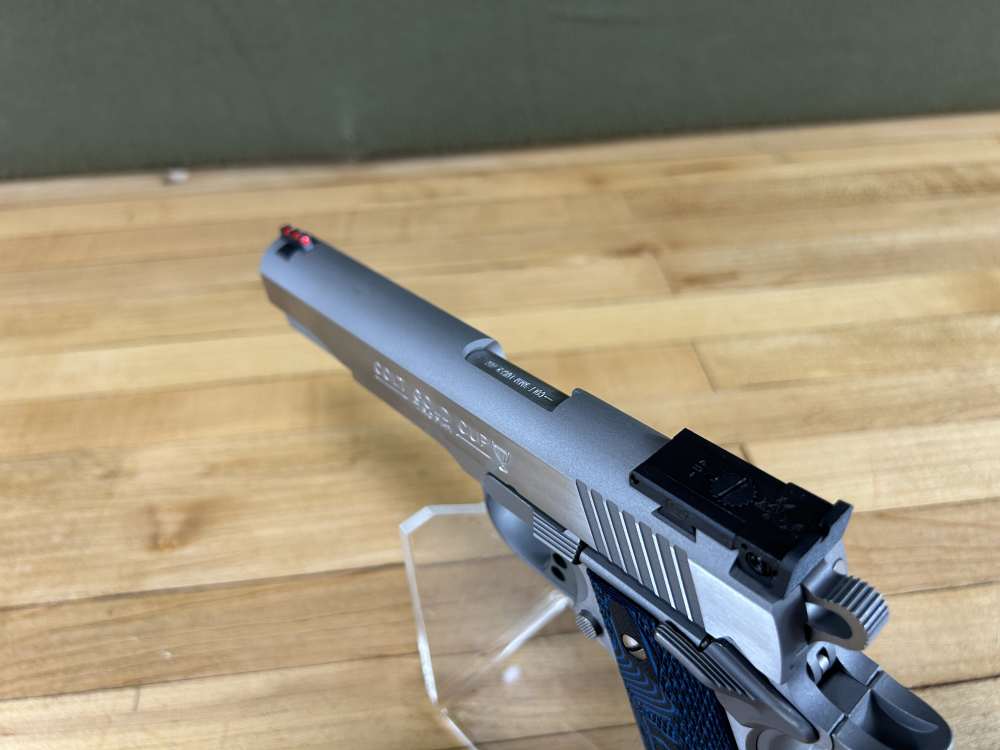 Colt Gold Cup Trophy 1911 Pistol 9MM 5" Barrel Stainless As New in Box VGC -img-9