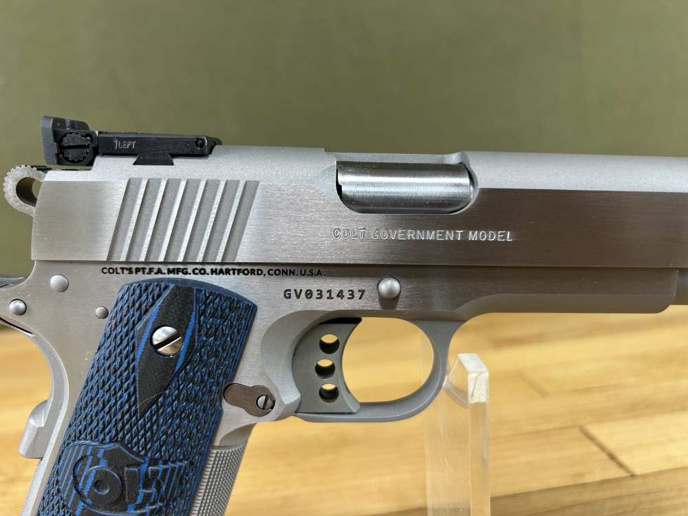 Colt Gold Cup Trophy 1911 Pistol 9MM 5" Barrel Stainless As New in Box VGC -img-12