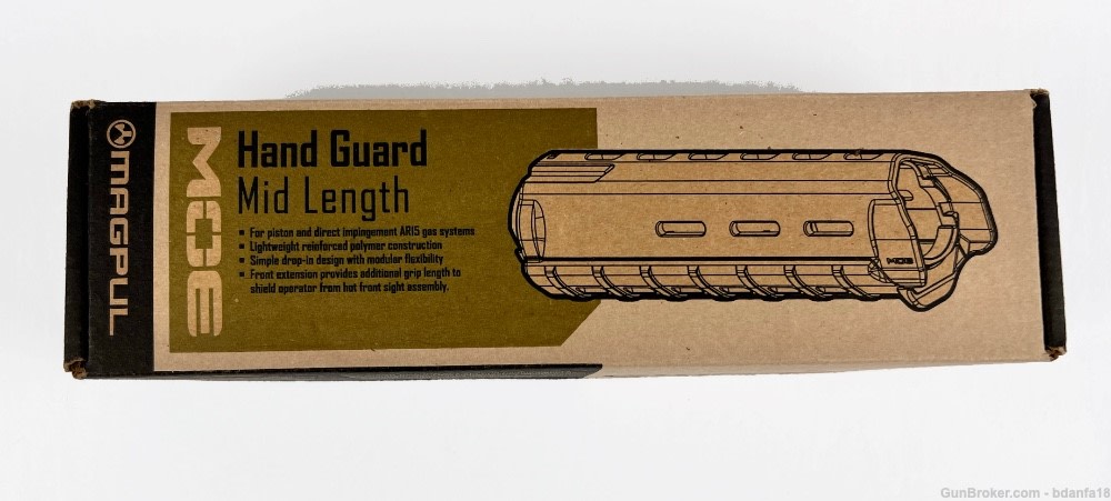 Magpul MOE Mid-Length Black Handguard, Code: MAG418-BLK -img-2