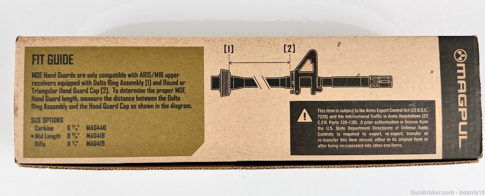 Magpul MOE Mid-Length Black Handguard, Code: MAG418-BLK -img-3