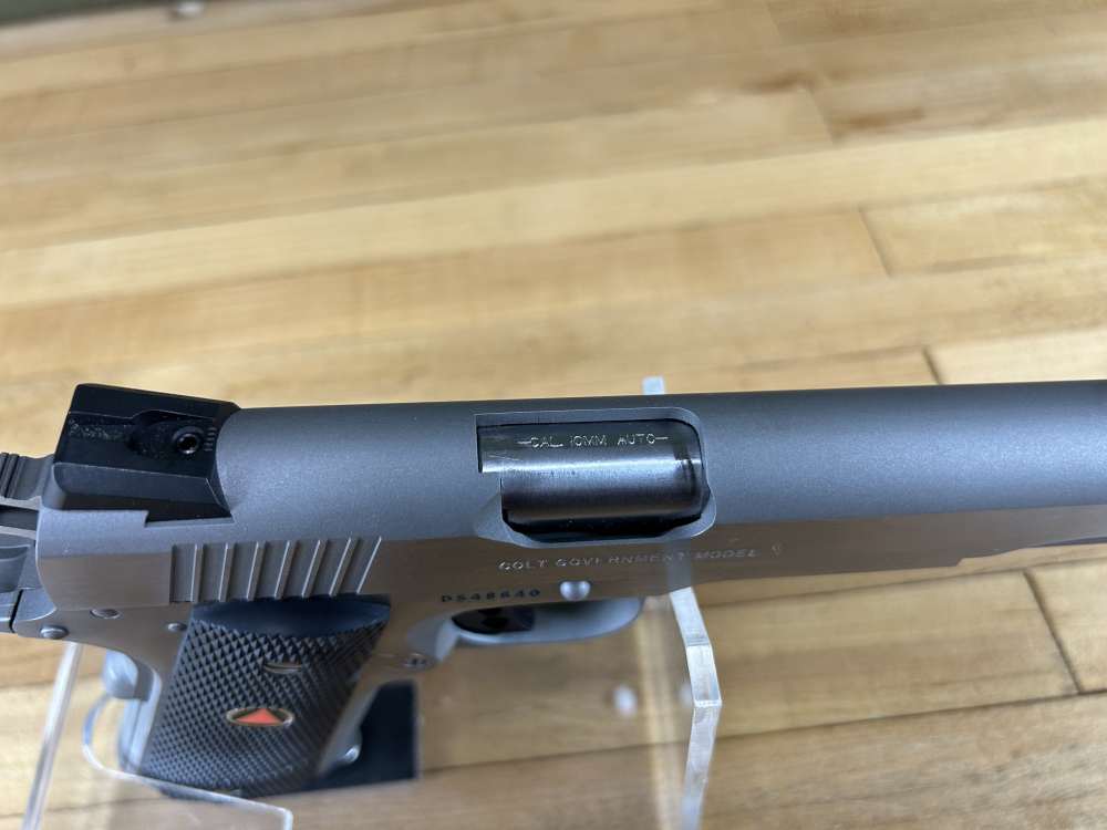 Colt Delta Elite 10MM 1911 Pistol 5" Barrel Stainless Like New in Box VGC -img-15