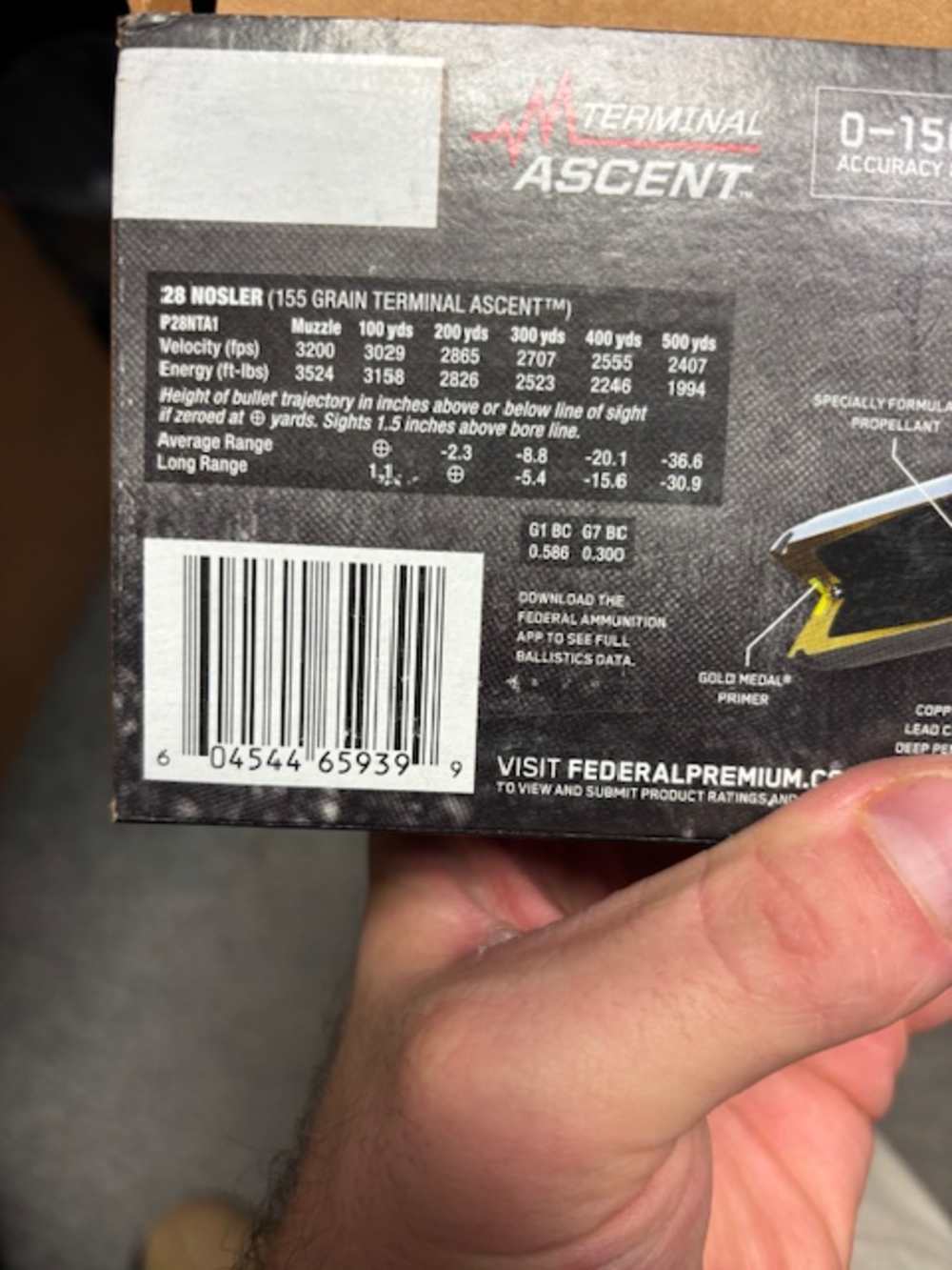 FEDERAL PREMIUM .28NOSLER 155GR TERMINAL ASCENT 20RDS-img-1