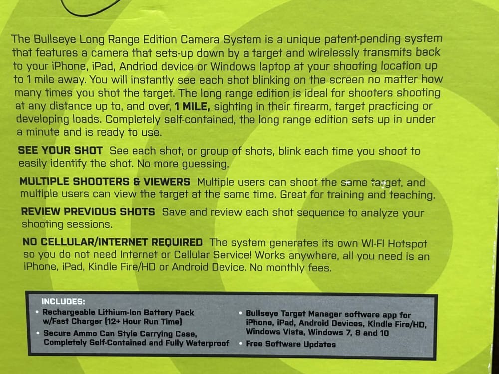 BULLSEYE WIRELESS TARGET CAMERA LONG RANGE EDITION BETC-img-8