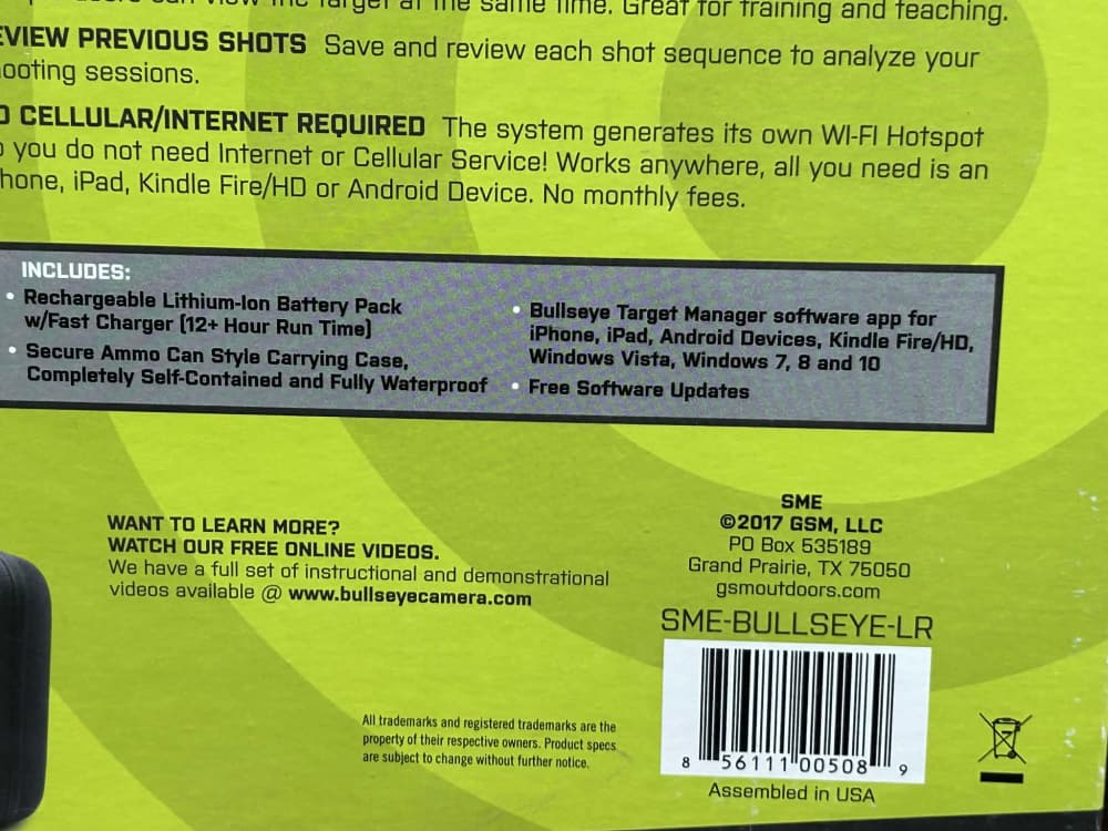 BULLSEYE WIRELESS TARGET CAMERA LONG RANGE EDITION BETC-img-9