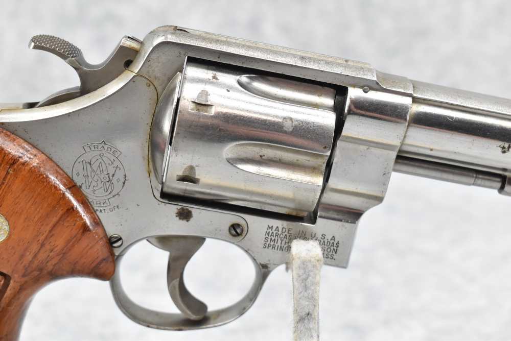 Smith & Wesson Model 58 .41 Mag Nickel 4" P&R Target Upgrades-img-4