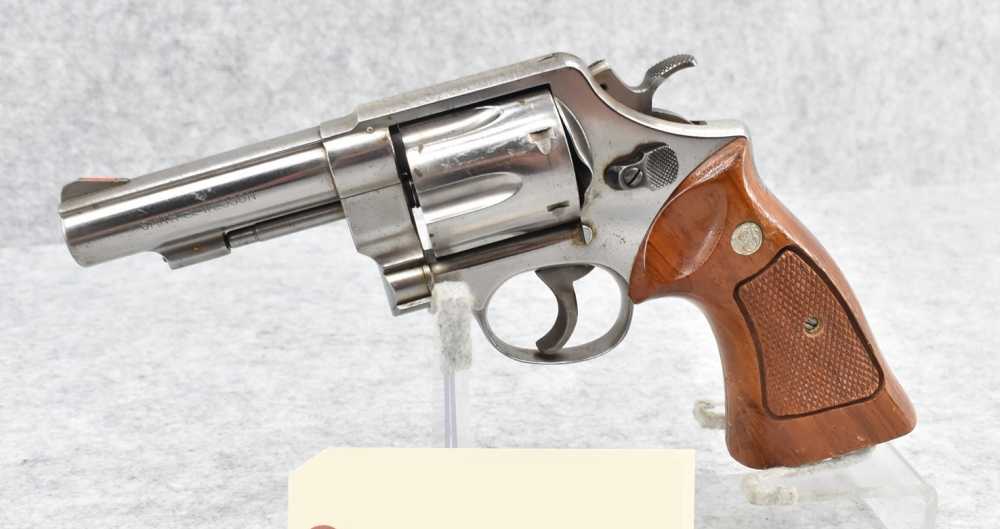 Smith & Wesson Model 58 .41 Mag Nickel 4" P&R Target Upgrades-img-1