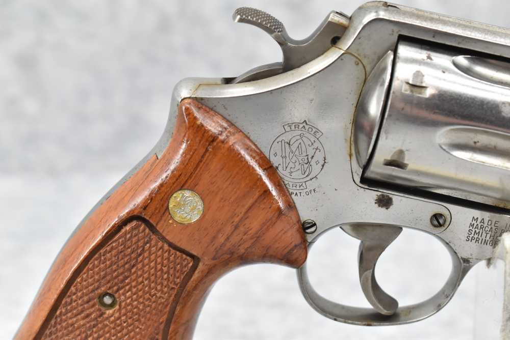 Smith & Wesson Model 58 .41 Mag Nickel 4" P&R Target Upgrades-img-3