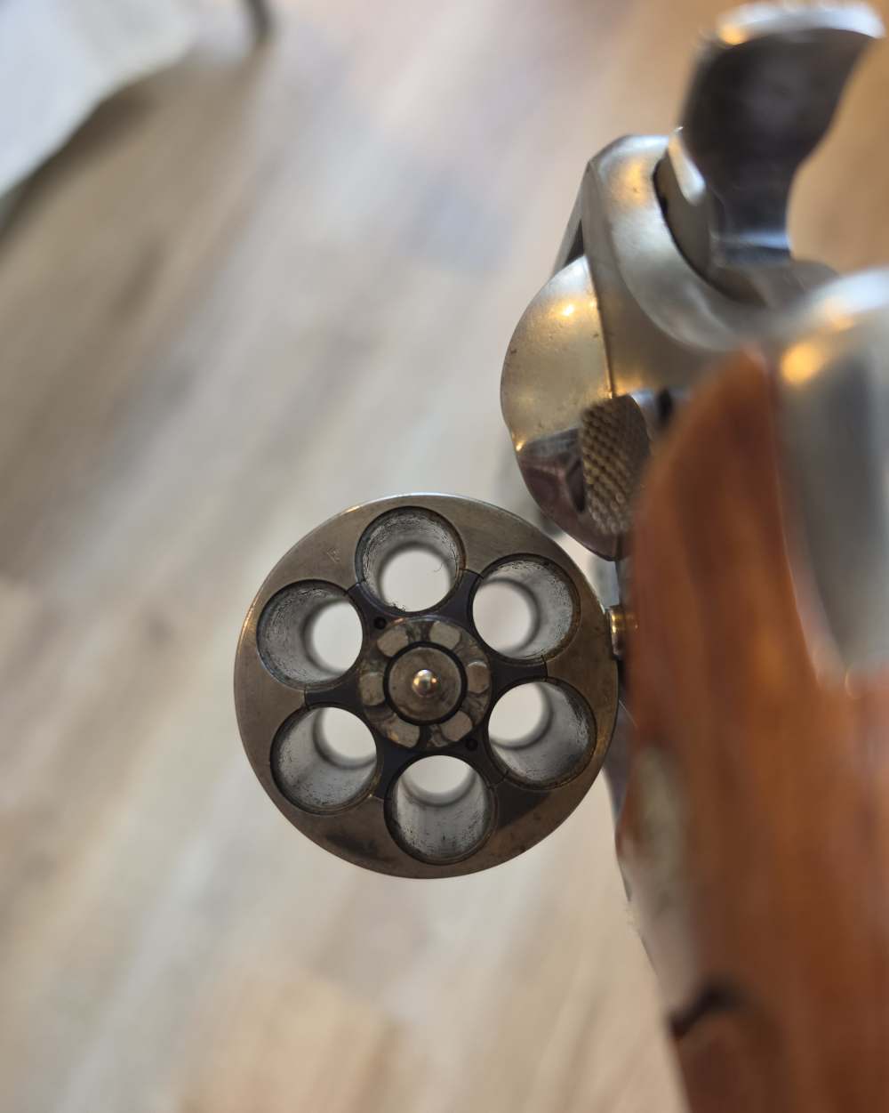Smith & Wesson Model 58 .41 Mag Nickel 4" P&R Target Upgrades-img-14
