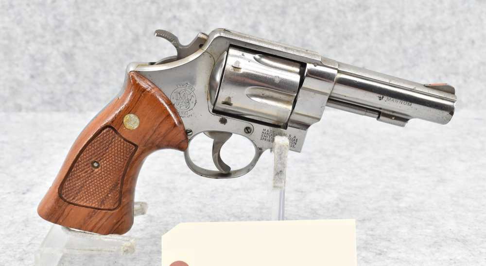Smith & Wesson Model 58 .41 Mag Nickel 4" P&R Target Upgrades-img-0