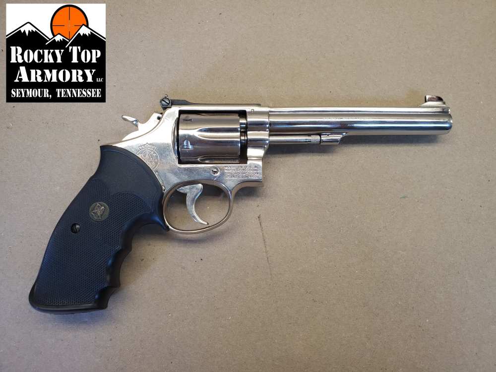 SMITH & WESSON 14-2 .38 SPL 6" NICKEL NO BOX-img-1