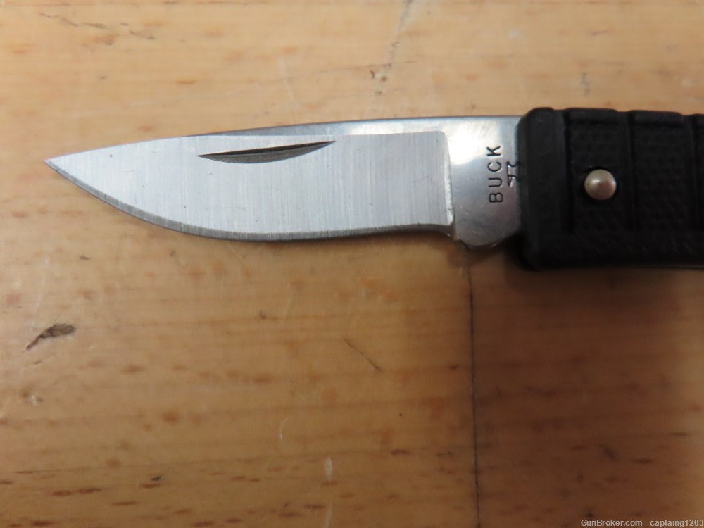 Vintage Mini Buck Pocket Knife, Black (B425-BK-0) USA!-img-2
